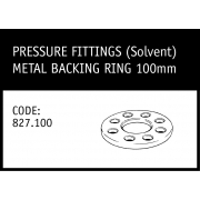 Marley Solvent Metal Backing Ring 100mm - 827.100